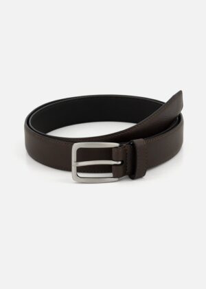 Faux Leather Chino Belt (Black)