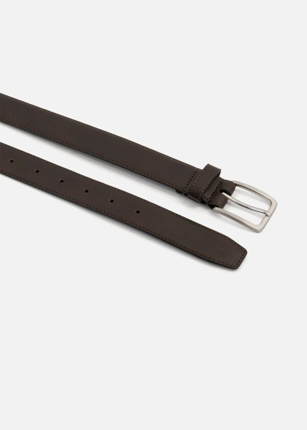 Faux Leather Chino Belt (Black)