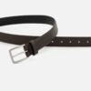 Faux Leather Chino Belt (Black)