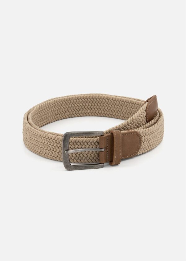 Stretch Woven Belt (Natural)