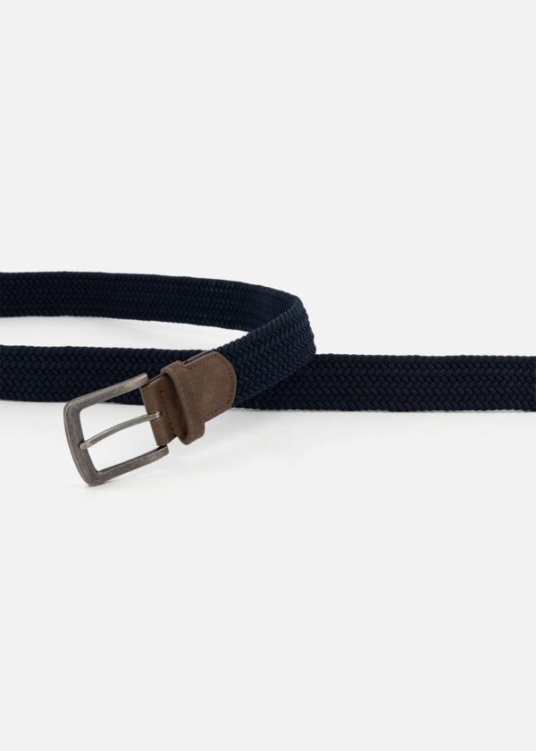 Stretch Woven Belt (Navy)