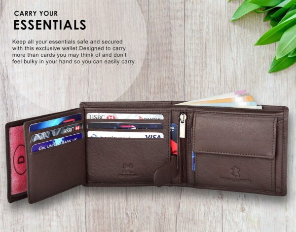 High Quality Leather Wallet (Dark Brown)