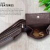 High Quality Leather Wallet (Dark Brown)