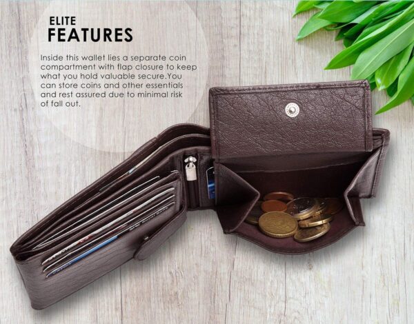 High Quality Leather Wallet (Dark Brown)